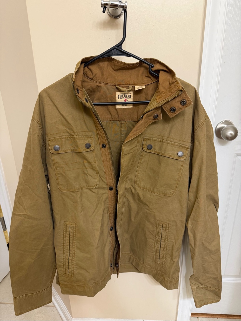 RedHead Men's Tan Field Jacket with Chest Pockets